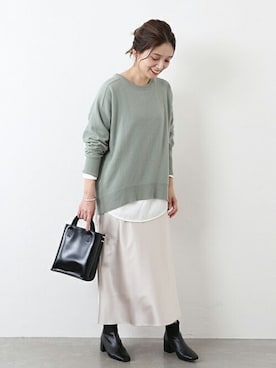 「PIENI（ピエニ）のアイテム」を使った、ondaさん（レディース・158cm）の秋コーディネート