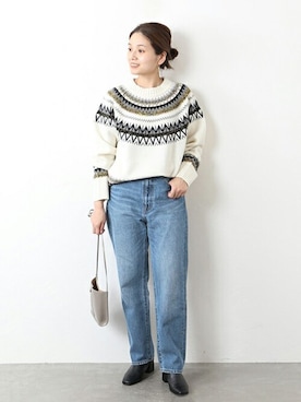 「PIENI（ピエニ）のアイテム」を使った、ondaさん（レディース・158cm）の冬コーディネート