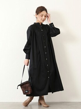 「BAGSINPROGRESS（バッグズインプログレス）のアイテム」を使った、ondaさん（レディース・158cm）の秋コーディネート