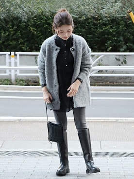 ondaさん（レディース・158cm）の冬コーディネート