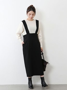 「BAGSINPROGRESS（バッグズインプログレス）のアイテム」を使った、ondaさん（レディース・158cm）の冬コーディネート