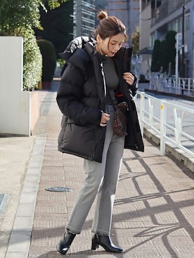 「BAGSINPROGRESS（バッグズインプログレス）のアイテム」を使った、ondaさん（レディース・158cm）の冬コーディネート