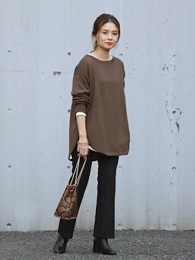 ondaさん（レディース・158cm）の冬コーディネート