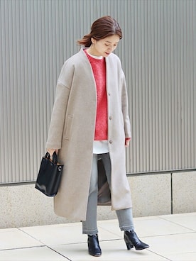 ondaさん（レディース・158cm）の冬コーディネート