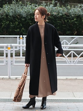 「REMME（レメ）のアイテム」を使った、ondaさん（レディース・158cm）の冬コーディネート