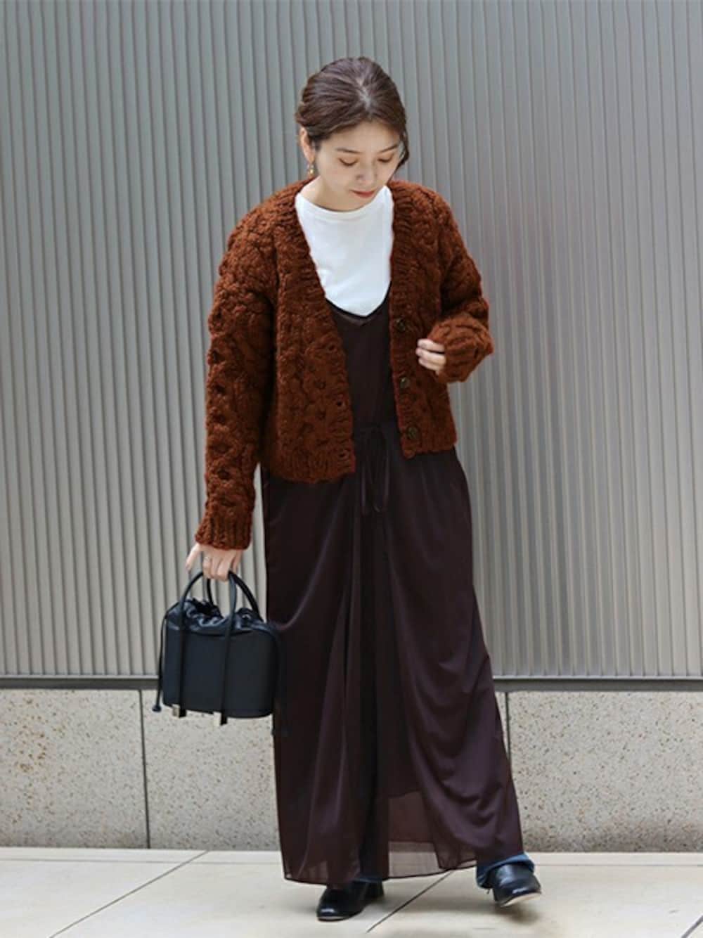 ジャーナルスタンダード　ロービングヤーンショートカーディガン　羽織り　短丈　厚手 JOURNAL STANDARD（ジャーナルスタンダード）の「ロービングヤーン