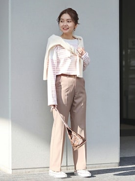 「VICE VERSA（バイスバース）のアイテム」を使った、ondaさん（レディース・158cm）の春コーディネート