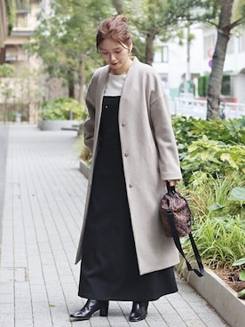 「BAGSINPROGRESS」｜ondaさん（レディース・158cm）の冬コーディネート