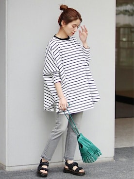 「NOMADIS（ノマディス）のアイテム」を使った、ondaさん（レディース・158cm）の冬コーディネート