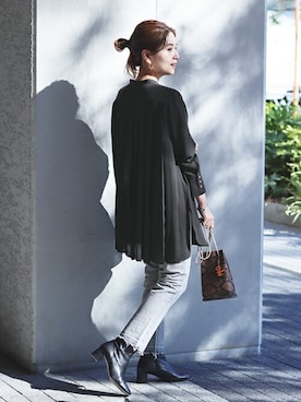 「VICE VERSA（バイスバース）のアイテム」を使った、ondaさん（レディース・158cm）の冬コーディネート