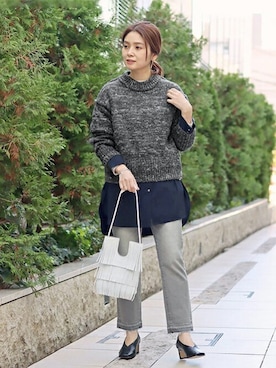 「NOMADIS（ノマディス）のアイテム」を使った、ondaさん（レディース・158cm）の冬コーディネート