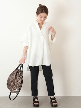 「Drifter（ドリフター）のアイテム」を使った、ondaさん（レディース・158cm）の冬コーディネート