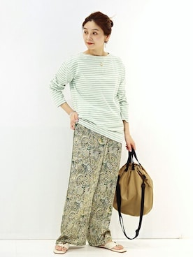 「Drifter（ドリフター）のアイテム（バッグ）」を使った、ondaさん（レディース・158cm）の春コーディネート