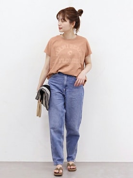 「Levi's RED（リーバイスレッド）のアイテム」を使った、ondaさん（レディース・158cm）の春コーディネート