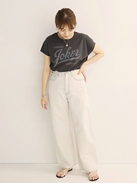 「RIDING HIGH（ライディングハイ）のアイテム」を使った、ondaさん（レディース・158cm）の春コーディネート