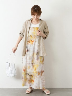 「キャミソールワンピ」｜ondaさん（レディース・158cm）の春コーディネート