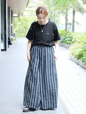 「キュロット」｜「アイテム（アクセサリー）」を使った、ondaさん（レディース・158cm）の春コーディネート