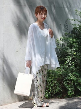 「YAHKI（ヤーキ）のアイテム」を使った、ondaさん（レディース・158cm）の夏コーディネート