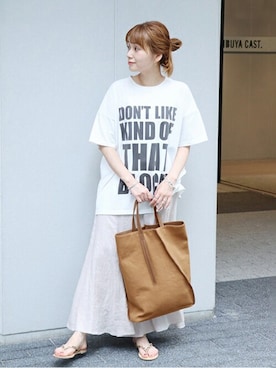 「the dilettante（ザ・ディレッタント）のアイテム」を使った、ondaさん（レディース・158cm）の夏コーディネート
