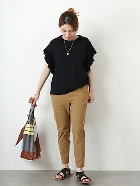 「JVAM（ジェーヴィエーエム）のアイテム」を使った、ondaさん（レディース・158cm）の夏コーディネート