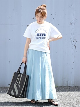 「Teva（テバ）のアイテム」を使った、ondaさん（レディース・158cm）の夏コーディネート