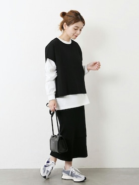 「JOURNAL STANDARD（ジャーナルスタンダード）のアイテム（ベスト）」を使った、ondaさん（レディース・158cm）の夏コーディネート