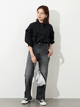 「JOURNAL STANDARD（ジャーナルスタンダード）のアイテム」を使った、ondaさん（レディース・158cm）の夏コーディネート