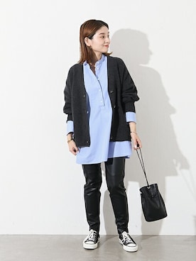 「NOMADIS（ノマディス）のアイテム」を使った、ondaさん（レディース・158cm）の秋コーディネート