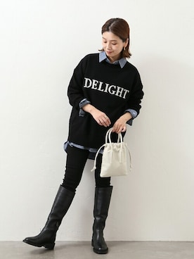 「REMME（レメ）のアイテム」を使った、ondaさん（レディース・158cm）の秋コーディネート