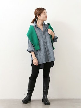 「REMME（レメ）のアイテム」を使った、ondaさん（レディース・158cm）の冬コーディネート