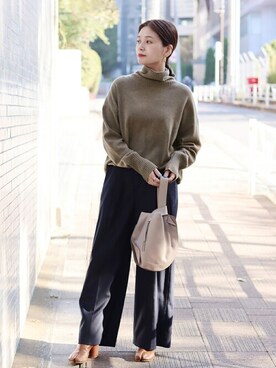 ondaさん（レディース・158cm）の冬コーディネート