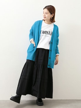 「eness（エネス）のアイテム」を使った、ondaさん（レディース・158cm）の冬コーディネート