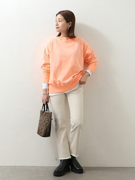 「eness（エネス）のアイテム」を使った、ondaさん（レディース・158cm）の冬コーディネート