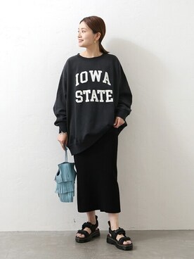 「Odub（オーダブ）のアイテム」を使った、ondaさん（レディース・158cm）の冬コーディネート