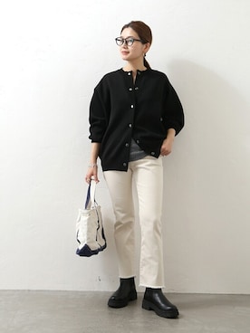 「eness（エネス）のアイテム」を使った、ondaさん（レディース・158cm）の冬コーディネート