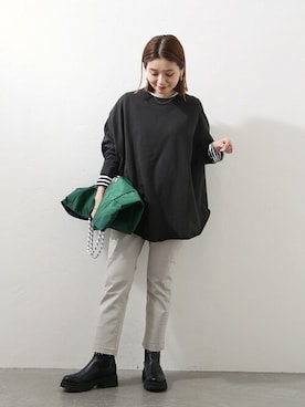 「eness（エネス）のアイテム」を使った、ondaさん（レディース・158cm）の冬コーディネート