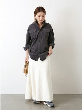 「EU,US NEW BALANCE（イーユーユーエスニューバランス）のアイテム」を使った、ondaさん（レディース・158cm）の冬コーディネート