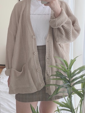 「GOGOSING（ゴゴシング）のアイテム（ジャケット/アウター）」を使った、selaさん（レディース・153cm）の春コーディネート