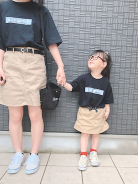 「アイテム（スカート）」を使った、kanari.さん（キッズ・120cm）の冬コーディネート