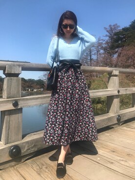 田神まみさん（レディース・167cm）の春コーディネート