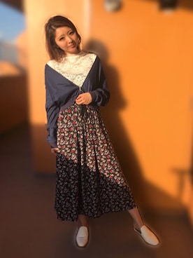 田神まみさん（レディース・167cm）の春コーディネート