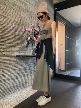 田神まみさん（レディース・167cm）の夏コーディネート