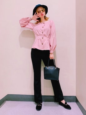 田神まみさん（レディース・167cm）の春コーディネート