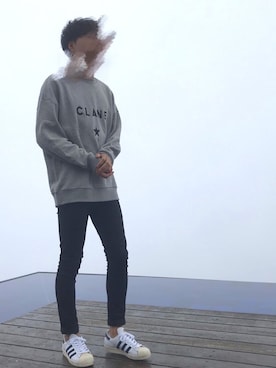 「CLANE（クラネ）のアイテム（スウェット）」を使った、ありさん（メンズ・174cm）の秋コーディネート