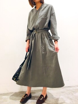 「YECCA VECCA（イェッカヴェッカ）のアイテム（パンプス）」を使った、yukoさん（レディース・168cm）の秋コーディネート