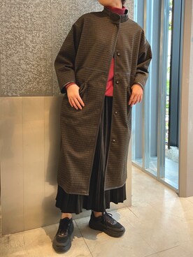 「koe（コエ）のアイテム（その他アウター）」を使った、yukoさん（レディース・169cm）の秋コーディネート