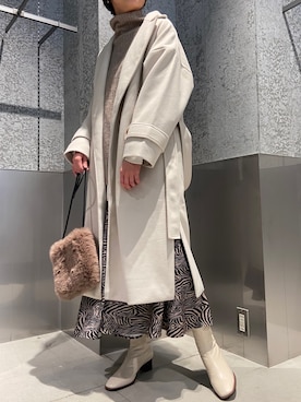 「koe（コエ）のアイテム（その他アウター）」を使った、yukoさん（レディース・169cm）の秋コーディネート