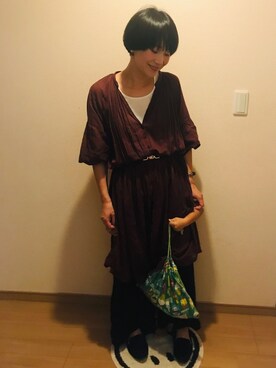 iwaさん（レディース・158cm）の夏コーディネート