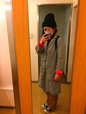 「HIGHLA（ハイラ）のアイテム」を使った、ゆり☺︎さん（レディース・160cm）の冬コーディネート