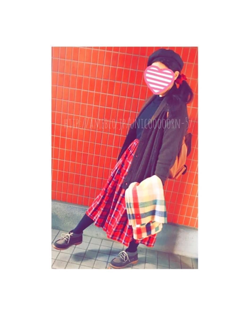 「プチプラ、ジャイ子、Honeys、LOWRYS FARM、majo aile、GU、COACH、おデブ、適当コーデ、適当」｜「LOWRYS FARMのアイテム（ハンチング/ベレー帽、ブラウン系）」を使った、えび@えび松さん（レディース・158cm）の夏コーディネートの1枚目の写真